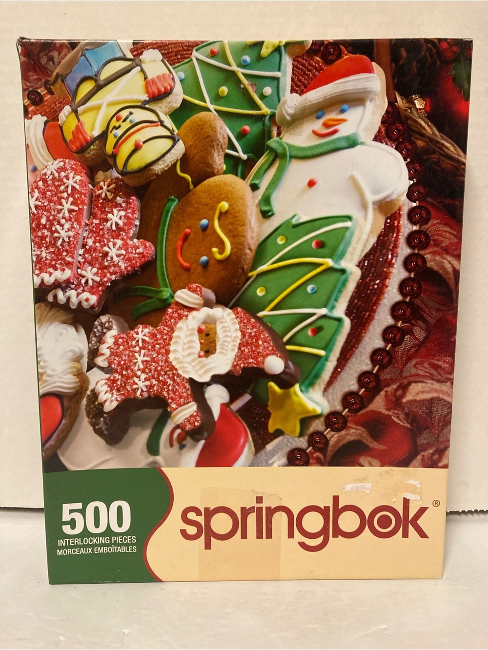 Springbok Christmas Cookie 500 Piece Jigsaw Puzzle 2008 20" x 20" Complete